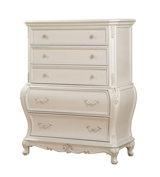 Chantelle Pearl White Chest - U&U Home Budget Furniture (Carteret, NJ)