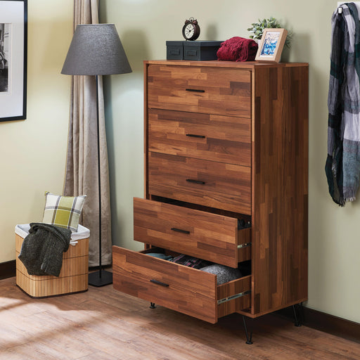 Deoss Walnut Chest - U&U Home Budget Furniture (Carteret, NJ)
