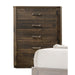 Elettra Rustic Walnut Chest - U&U Home Budget Furniture (Carteret, NJ)