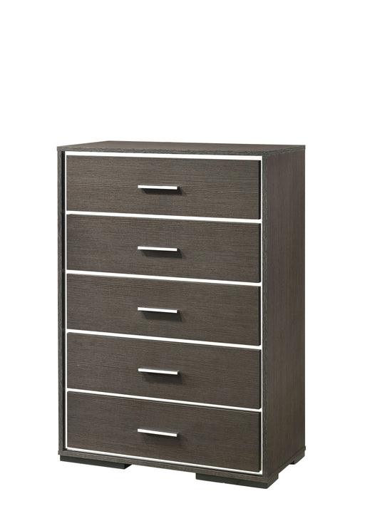 Escher Gray Oak Chest - U&U Home Budget Furniture (Carteret, NJ)