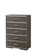 Escher Gray Oak Chest - U&U Home Budget Furniture (Carteret, NJ)