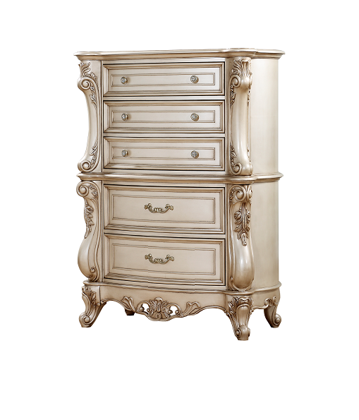 Gorsedd Antique White Chest - U&U Home Budget Furniture (Carteret, NJ)