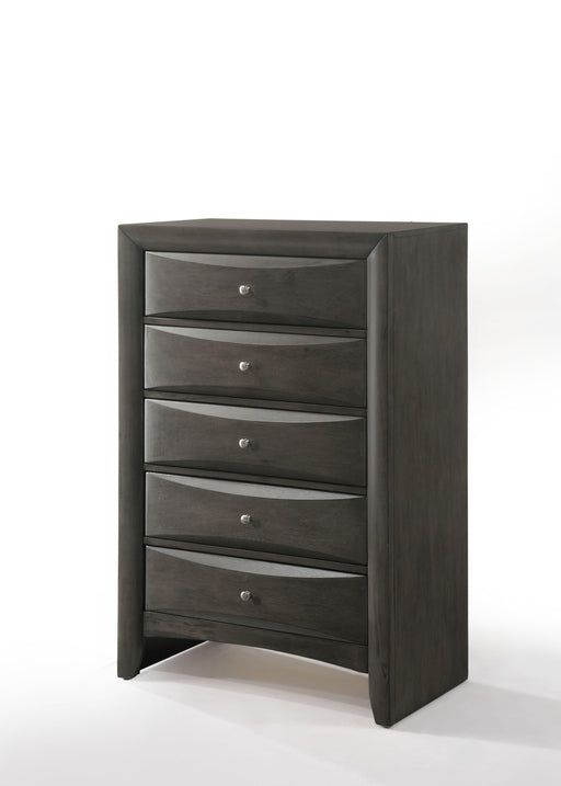 Ireland Gray Oak Chest - U&U Home Budget Furniture (Carteret, NJ)