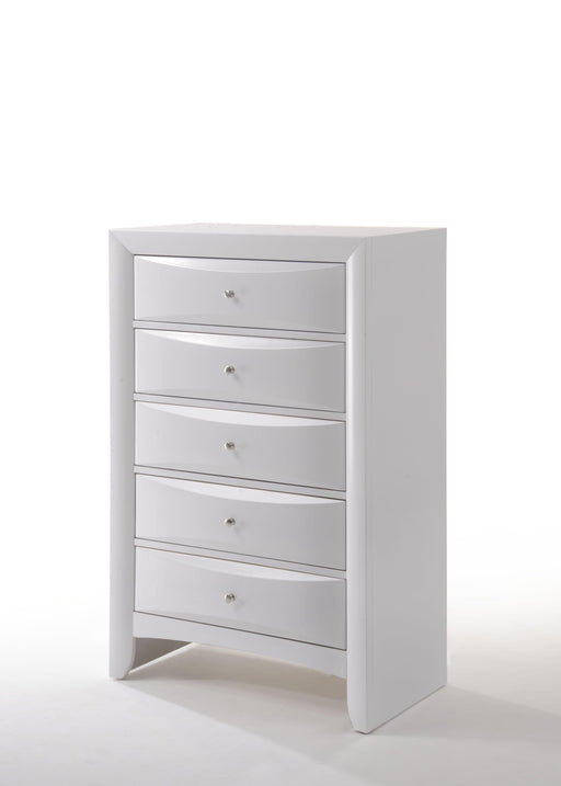 Ireland White Chest - U&U Home Budget Furniture (Carteret, NJ)
