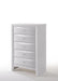 Ireland White Chest - U&U Home Budget Furniture (Carteret, NJ)