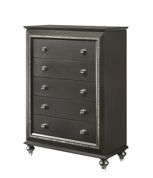 Kaitlyn Metallic Gray Chest - U&U Home Budget Furniture (Carteret, NJ)