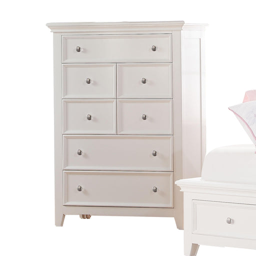 Lacey White Chest - U&U Home Budget Furniture (Carteret, NJ)