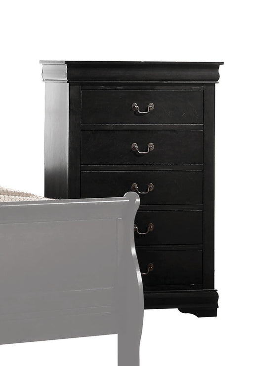 Louis Philippe Black Chest - U&U Home Budget Furniture (Carteret, NJ)