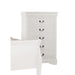 Louis Philippe White Chest - U&U Home Budget Furniture (Carteret, NJ)