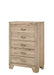 Miquell Natural Chest - U&U Home Budget Furniture (Carteret, NJ)