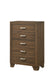 Miquell Oak Chest - U&U Home Budget Furniture (Carteret, NJ)