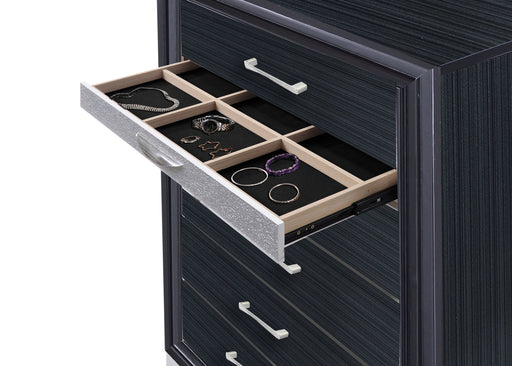 Naima Black Chest - U&U Home Budget Furniture (Carteret, NJ)