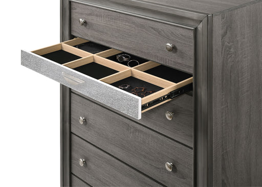 Naima Gray Chest - U&U Home Budget Furniture (Carteret, NJ)