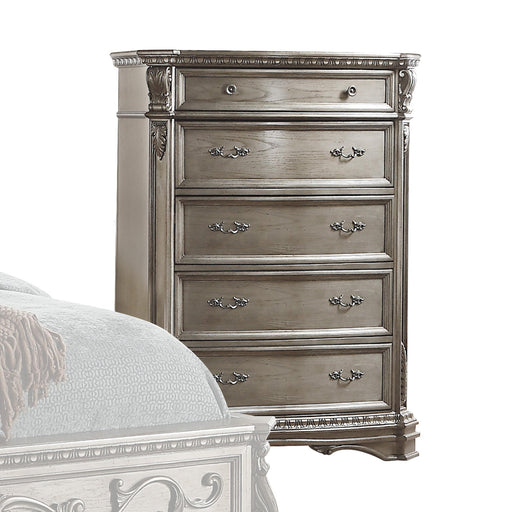 Northville Antique Silver Chest - U&U Home Budget Furniture (Carteret, NJ)