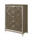 Skylar Dark Champagne Chest - U&U Home Budget Furniture (Carteret, NJ)