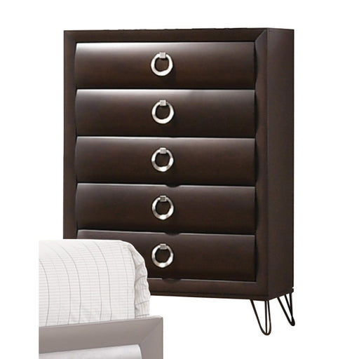 Tablita Dark Merlot Chest - U&U Home Budget Furniture (Carteret, NJ)