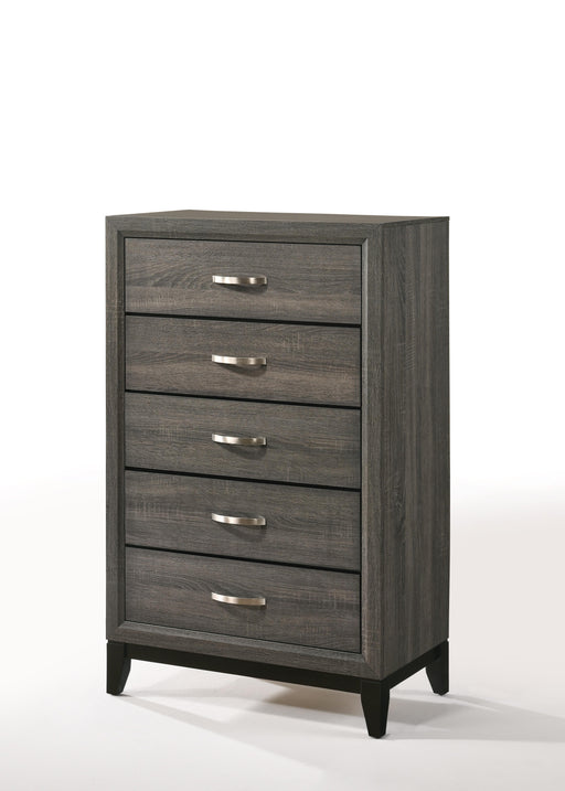 Valdemar Weathered Gray Chest - U&U Home Budget Furniture (Carteret, NJ)