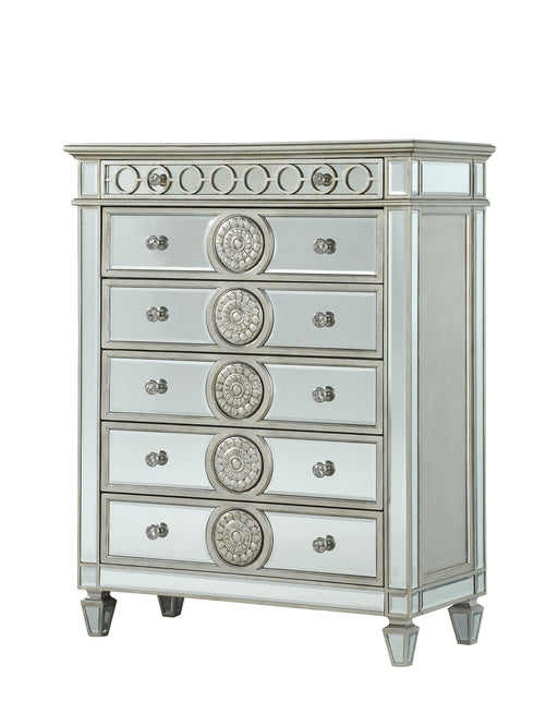 Varian Mirrored Chest - U&U Home Budget Furniture (Carteret, NJ)