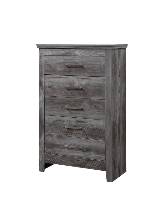Vidalia Rustic Gray Oak Chest - U&U Home Budget Furniture (Carteret, NJ)