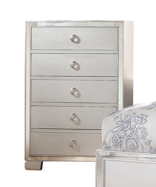 Voeville II Platinum Chest - U&U Home Budget Furniture (Carteret, NJ)