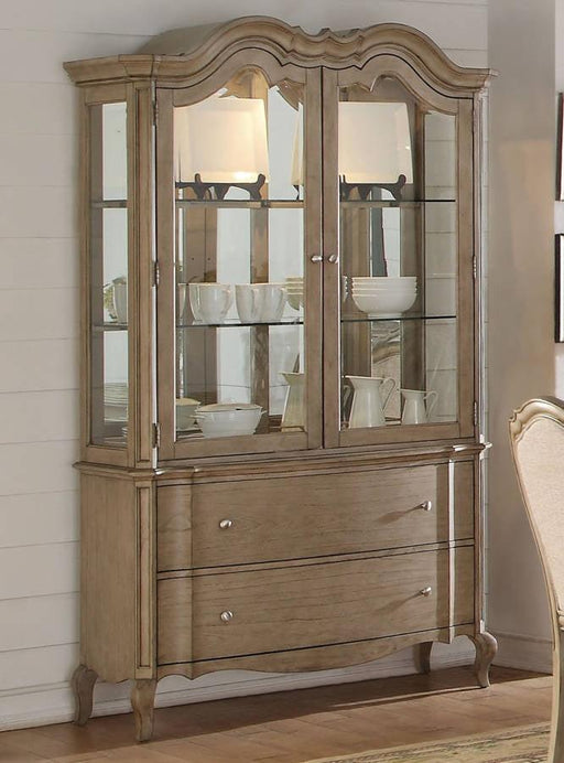 Acme Chelmsford Hutch and Buffet in Antique Taupe 66054 - U&U Home Budget Furniture (Carteret, NJ)