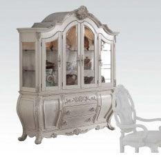 Acme Ragenardus Hutch and Buffet in Antique White 61284 - U&U Home Budget Furniture (Carteret, NJ)