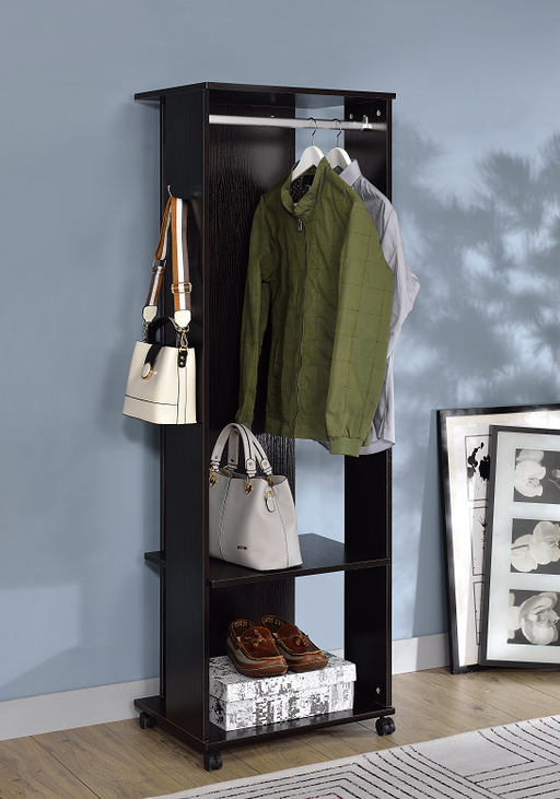 Kolen Espresso Hall Tree - U&U Home Budget Furniture (Carteret, NJ)