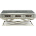 Acme Furniture Brancaster Coffee Table in Aluminum 83555 - U&U Home Budget Furniture (Carteret, NJ)
