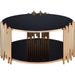 Acme Furniture Tanquin Coffee Table in Gold/Black 84490 - U&U Home Budget Furniture (Carteret, NJ)