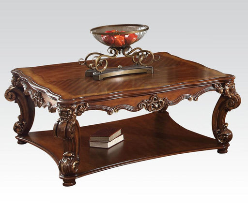 Acme Vendome Square Coffee Table in Cherry 82002 - U&U Home Budget Furniture (Carteret, NJ)