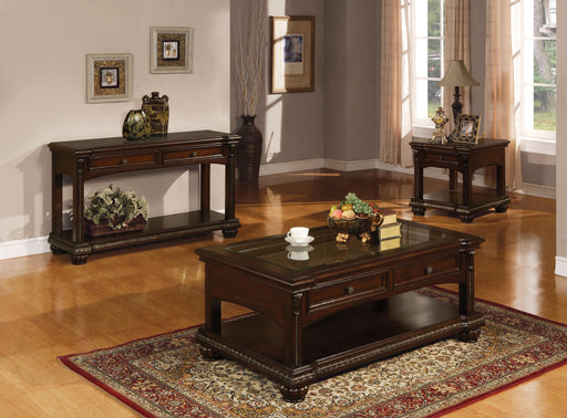 Anondale Cherry Coffee Table - U&U Home Budget Furniture (Carteret, NJ)