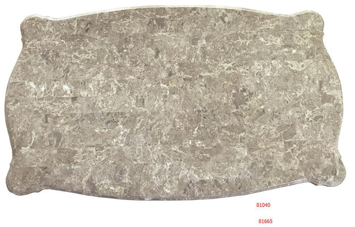Bently Marble & Champagne Coffee Table - U&U Home Budget Furniture (Carteret, NJ)