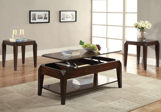 Docila Walnut Coffee Table - U&U Home Budget Furniture (Carteret, NJ)
