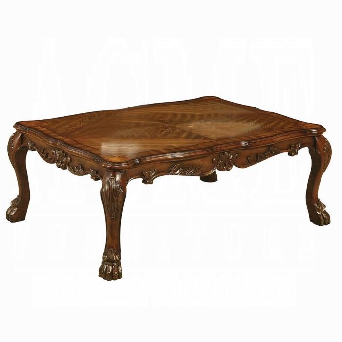 Dresden Cherry Oak Coffee Table - U&U Home Budget Furniture (Carteret, NJ)