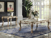 Dresden Gold Patina & Bone Coffee Table - U&U Home Budget Furniture (Carteret, NJ)