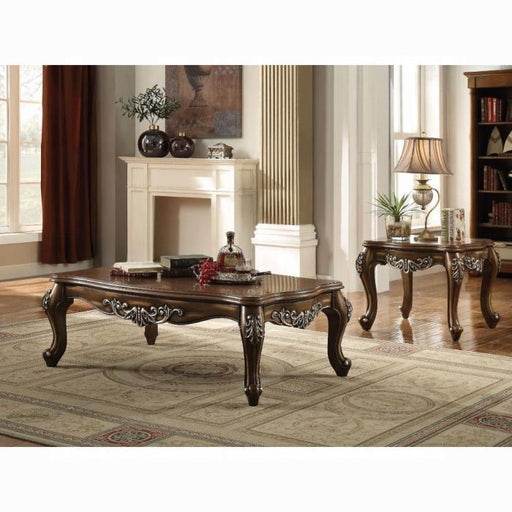 Latisha Antique Oak Coffee Table - U&U Home Budget Furniture (Carteret, NJ)