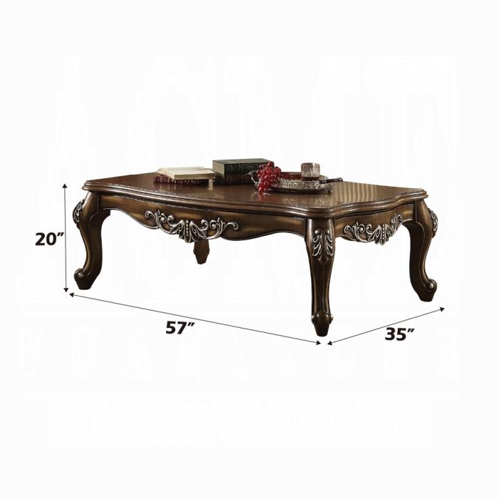 Latisha Antique Oak Coffee Table - U&U Home Budget Furniture (Carteret, NJ)