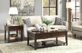 Malachi Walnut Coffee Table - U&U Home Budget Furniture (Carteret, NJ)