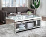 Malish Mirrored Coffee Table - U&U Home Budget Furniture (Carteret, NJ)