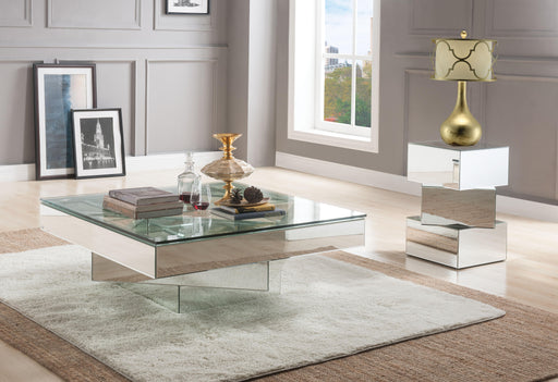Meria Mirrored Coffee Table - U&U Home Budget Furniture (Carteret, NJ)