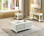 Natesa White Washed Coffee Table - U&U Home Budget Furniture (Carteret, NJ)