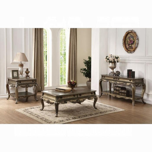 Ragenardus Vintage Oak Coffee Table - U&U Home Budget Furniture (Carteret, NJ)