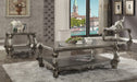 Versailles Antique Platinum Coffee Table - U&U Home Budget Furniture (Carteret, NJ)