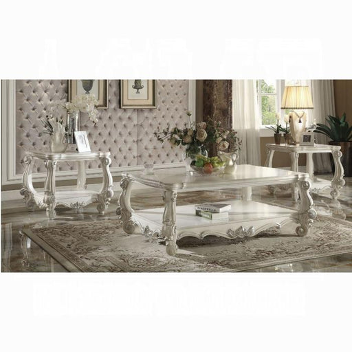 Versailles Bone White Coffee Table - U&U Home Budget Furniture (Carteret, NJ)