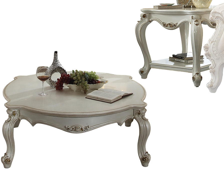 Picardy Antique Pearl Coffee Table - U&U Home Budget Furniture (Carteret, NJ)
