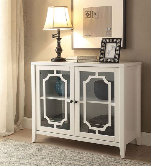 Ceara White Console Table - U&U Home Budget Furniture (Carteret, NJ)