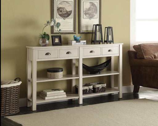 Galileo Cream Console Table - U&U Home Budget Furniture (Carteret, NJ)