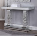 Kachina Mirrored & Faux Gems Console Table - U&U Home Budget Furniture (Carteret, NJ)