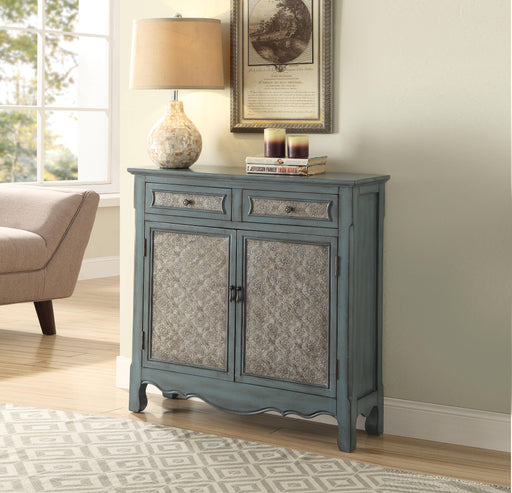 Winchell Antique Blue Console Table - U&U Home Budget Furniture (Carteret, NJ)