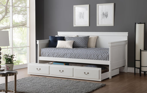 Bailee White Daybed (Twin Size) - U&U Home Budget Furniture (Carteret, NJ)